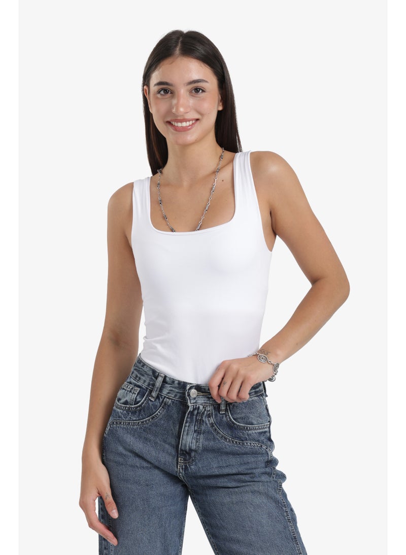 Clue Microfiber Square Neck Bodysuit - Image 2